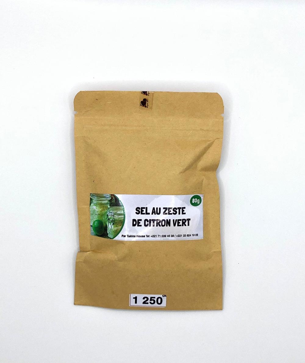 Sel au zeste du citron vert 80g