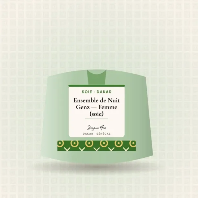 Ensemble de Nuit Genz — Femme (soie)