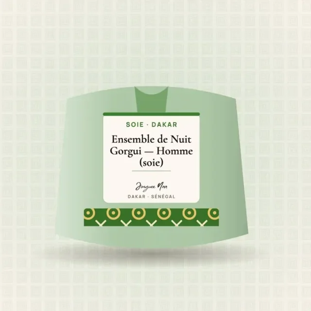 Ensemble de Nuit Gorgui — Homme (soie)