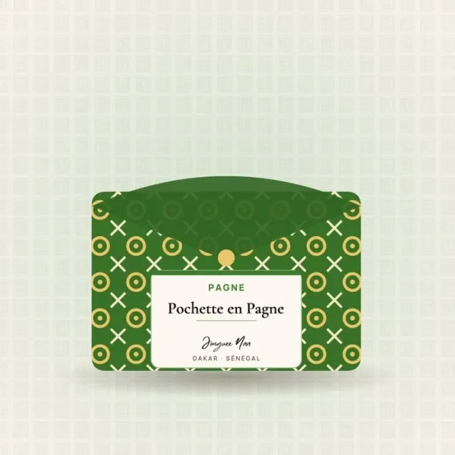 Pochette en Pagne